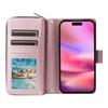 Чехол для iPhone 17 с 9 слотами для карт, карманом на молнии, обложкой из ПУ-кожи и ремешком на запястье