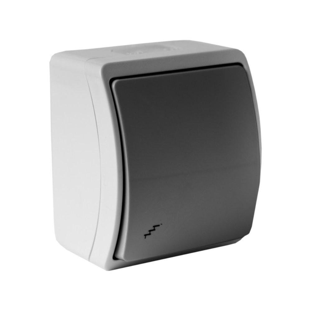 Surface-mounted Stair Switch 10A 250V Ip44 Ash Graphite