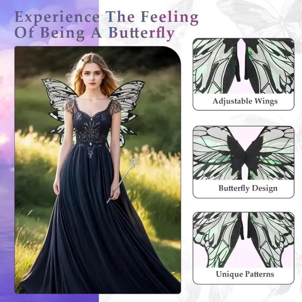 Fluttering Wings Fairy Costume Wing Set Lightweight Dress Up Wings Set  Cosplay Costumes