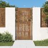 VidaXL Garden Gate, Patio Gate, Security Barrier, Outdoor Door Terrace, 105x205 Cm Corten Steel 153189