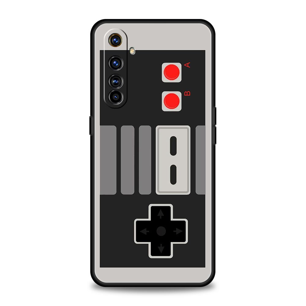 Винтажный чехол для телефона с геймпадом для видеоигр для мальчиков Realme 11 10 9 8 5G 7 6 GT2 Pro C21 C11 C25 C35 для Realme GT Neo 2 3 3T