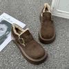 Retro Cotton Shoes Women's New Winter Velvet Thickened Snow Boots Thick-soled Warm