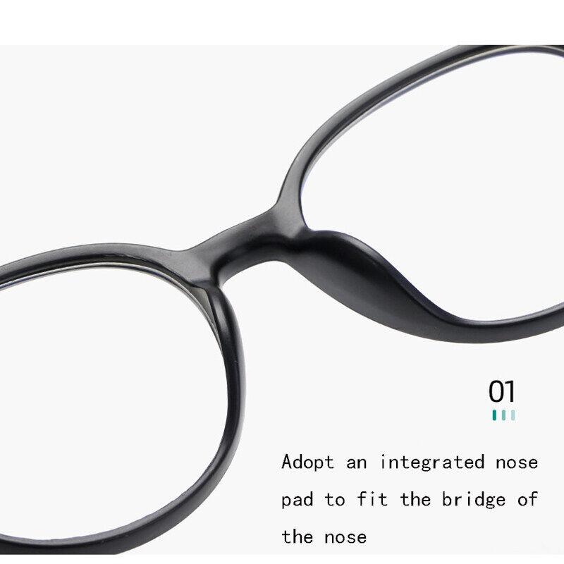 Очки для глаз, маленькие очки в оправе, женские очки в стиле ретро, ​​женские новые модные очки в оправе, персонализированное плоское зеркало, прозрачный желеобразный цвет