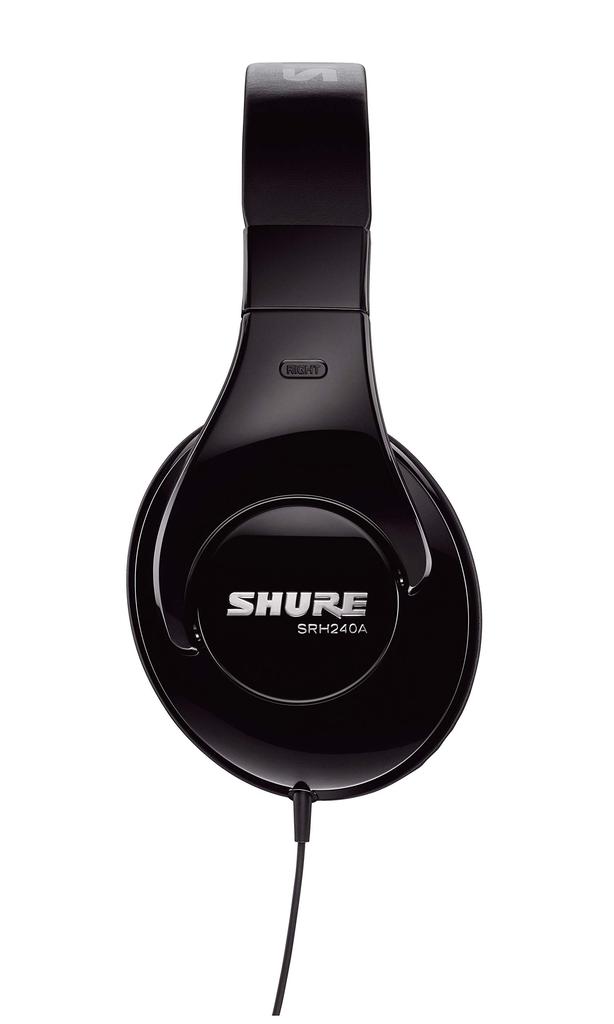 SHURE Pro Quality Headphones Sealed Home Recording DJ Year Manufacturer Medium / SRH240A-BK-A Black [2 Warranty]