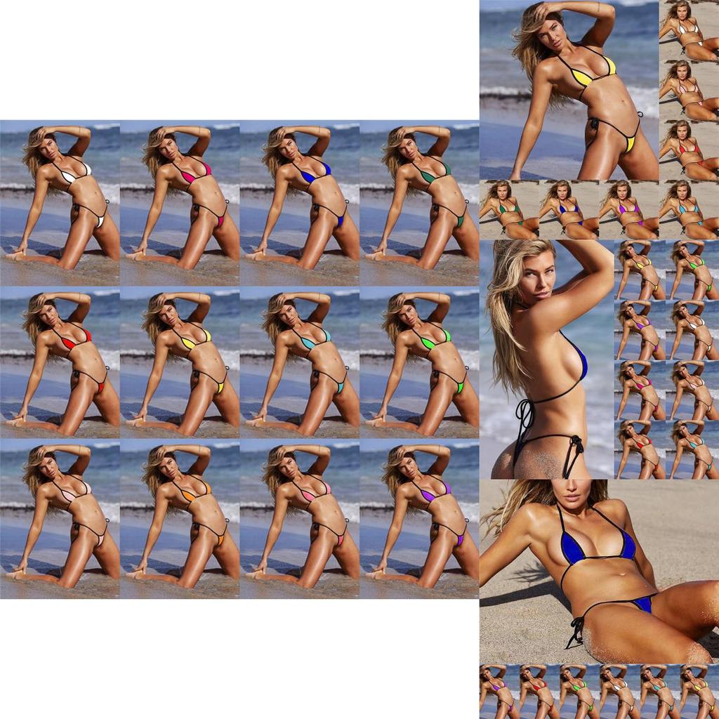 Bikini Women Bra Sets Micro Gstring Thong Lingerie Underwear Swimsuit Swimwear