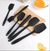 6-Piece Silicone Spatula Set Food Grade Non-Stick Heat Resistant Spatula For Cooking Baking Stirring Baking Tools 6-Piece Set