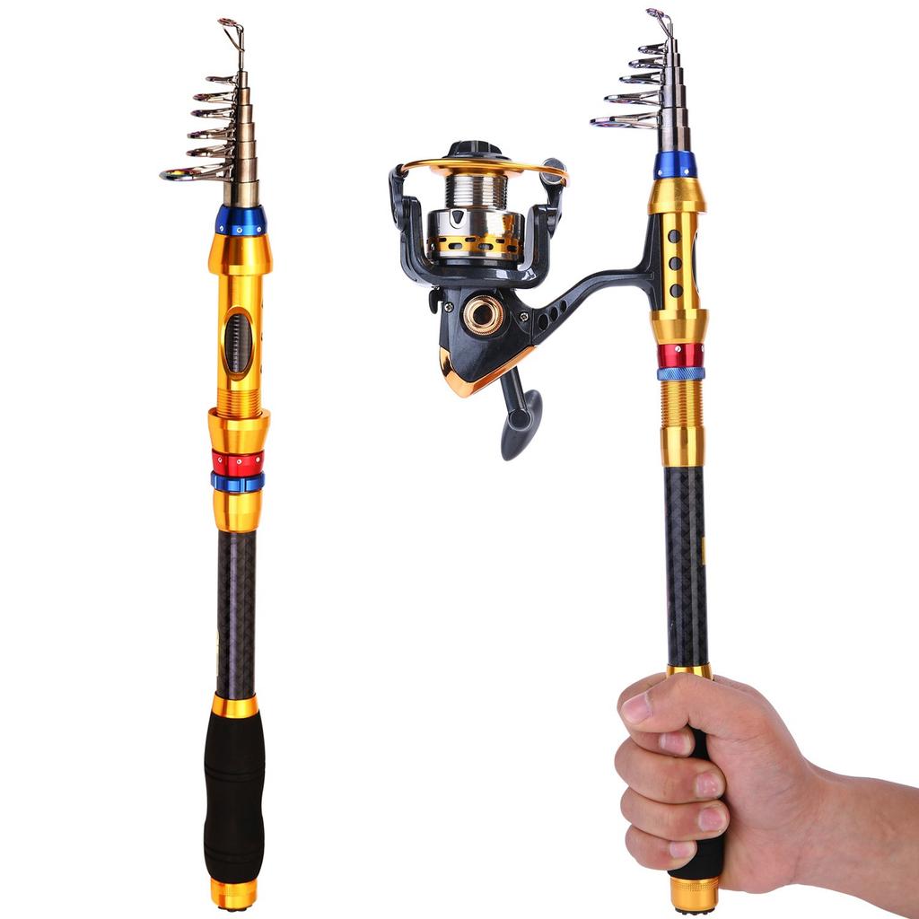 SOUGAYILANG Комбинированные катушки для удочек, складная телескопическая удочка со спиннинговой катушкой 13+1BB