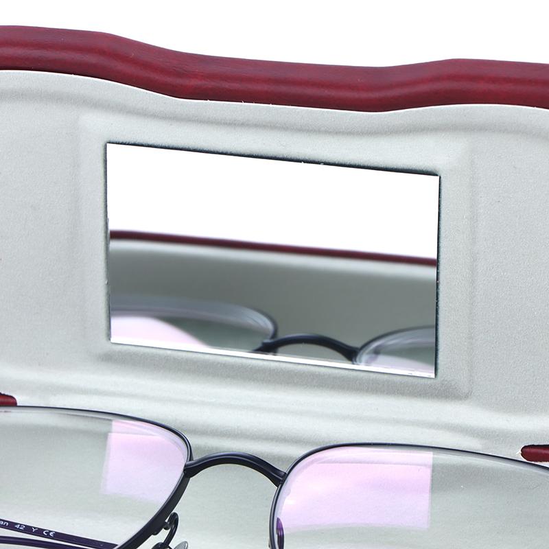 Двойной межслойный металлический футляр для очков кожаная оправа футляр для хранения двухслойный зеркальный футляр