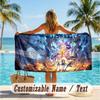 Custom Text Beach Towel, Soft Absorbent Swimming Multi-use TowelHonkai Star Rail