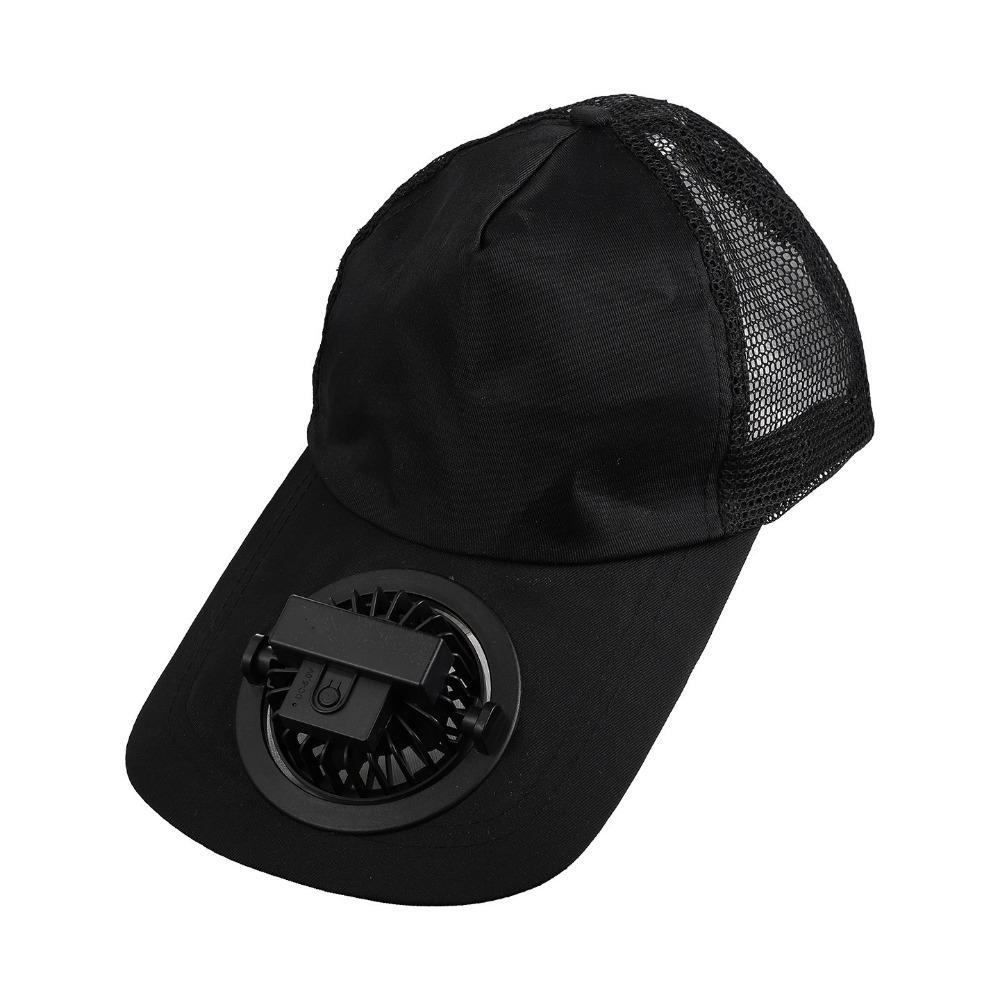 Breathable Summer Fan Sunhat Mesh Baseball Cap Cooling Technology Fishing Hat Hot Weather