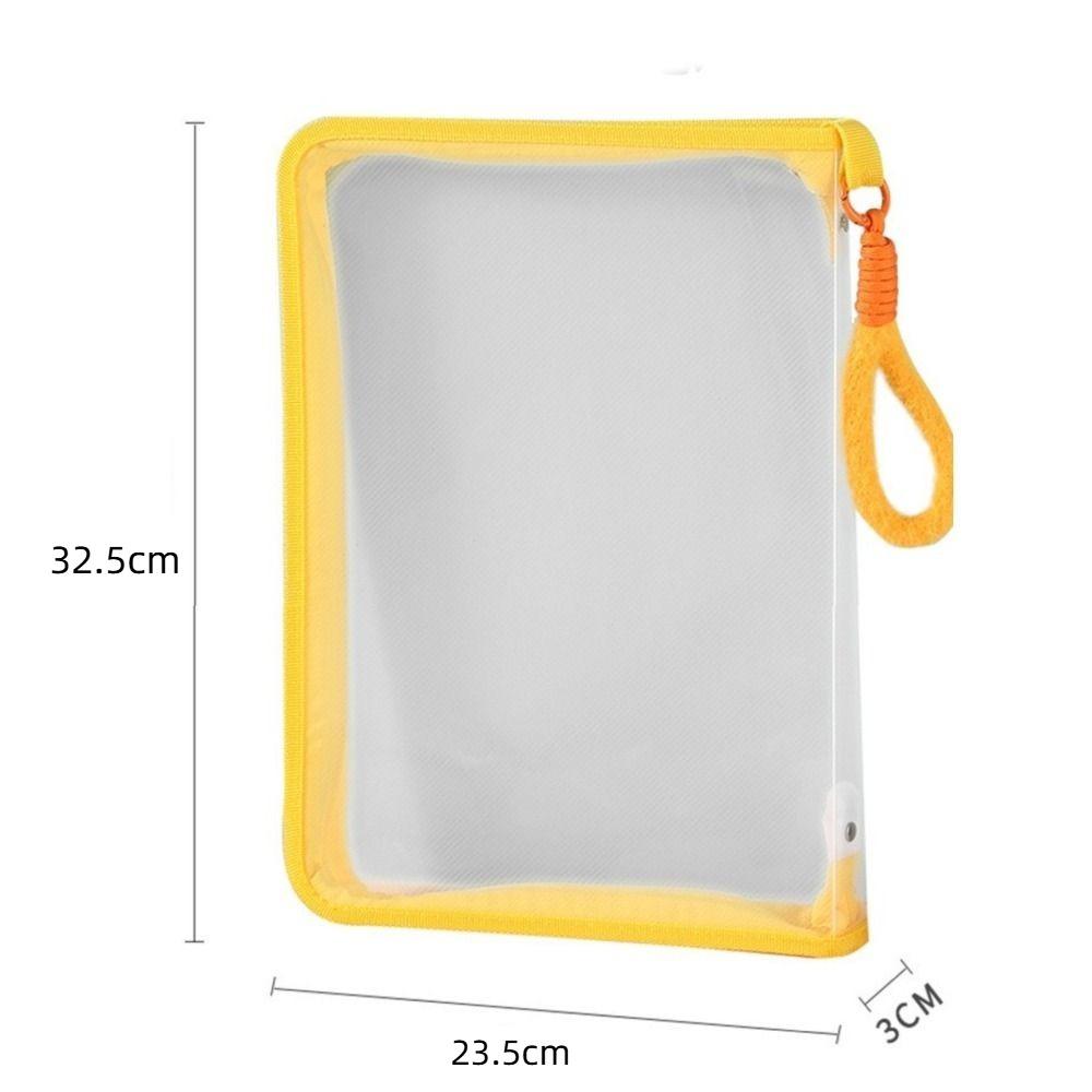 Прозрачная сумка-органайзер для хранения, полипропиленовые пакеты для файлов, милый держатель для канцелярских товаров