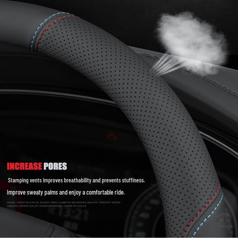 Suitable for Ideal One: Genuine Leather Steering Wheel Cover for L7/L6/L8/L9 - Special Car Interior Accessory
