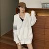 Korean Version of Hooded Loose Sweatshirt Jacket for Women Early Autumn Thin Cardigan Lazy Style Winter Jacket Top for Women