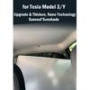 Sunroof Sunshades For Tesla Model 3 Y Juniper Highland 2020-2026 2025 Ice Cloth Buckle Front Rear Skylight Glass Roof Sun ShadeWindshield Sunshades 1
