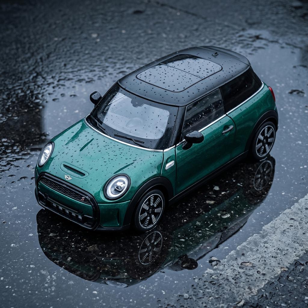1:24 BMW MINI COOPER S F56 2021 Роскошный Компактный Спортивный Хэтчбек Металлический Литой Модель Автомобиля Декор для Дома Настольный Дисплей Игрушка