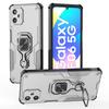 For Samsung Galaxy F06 5G Case Rotatable Ring Kickstand PC+TPU Shockproof Phone Cover