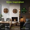 Silent Luminous Wall Clock 8 Inch Quartz Wall Clock Minimalist 3D Wall Clock  Office