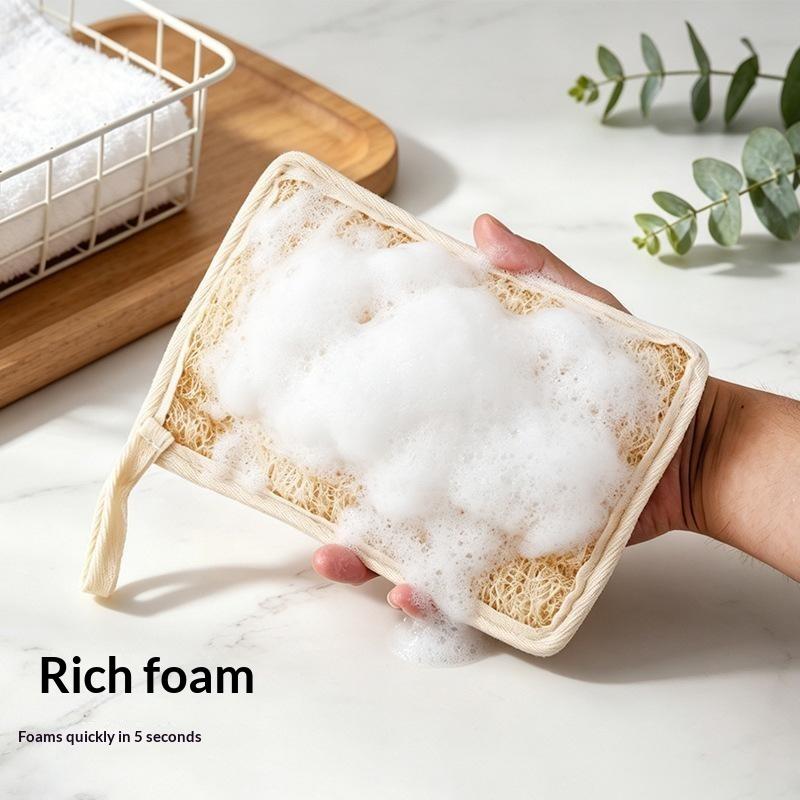 Eco-Friendly Natural Loofah Exfoliating Sponge Gentle Body Scrubber Removes Dead Skin for Home Shower Bath