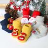 Winter Children Merry Christmas Cute Cartoon Doll Stocking Terry Thicken Anti-slip Thermal Baby Floor Ankle Socks for Newborn