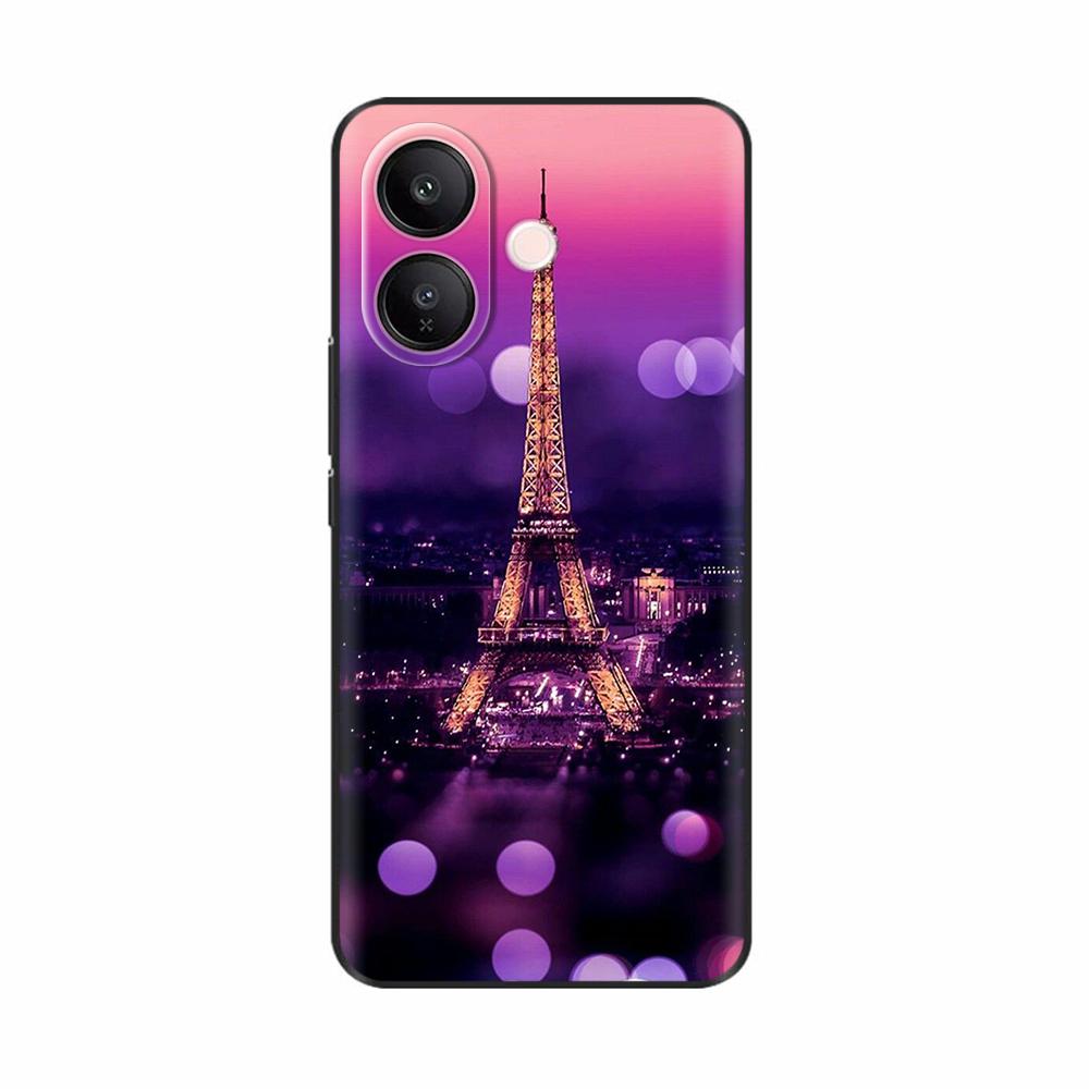 Чехол для телефона Vivo V60 Lite 5G Мягкий матовый силиконовый чехол Capa для Vivo V60 Lite V60lite Funda Мультяшная задняя крышка Милый узор