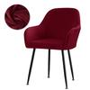 Bar High Arm Chair Cover Elastic Velvet Fabric Washable Dining Chair Slipcovers Office Chair Covers Hotel Home Party