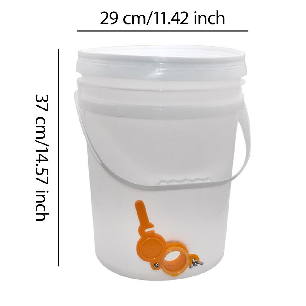 Ведро для меда Пчеловодческие принадлежности белое удобное в использовании большое