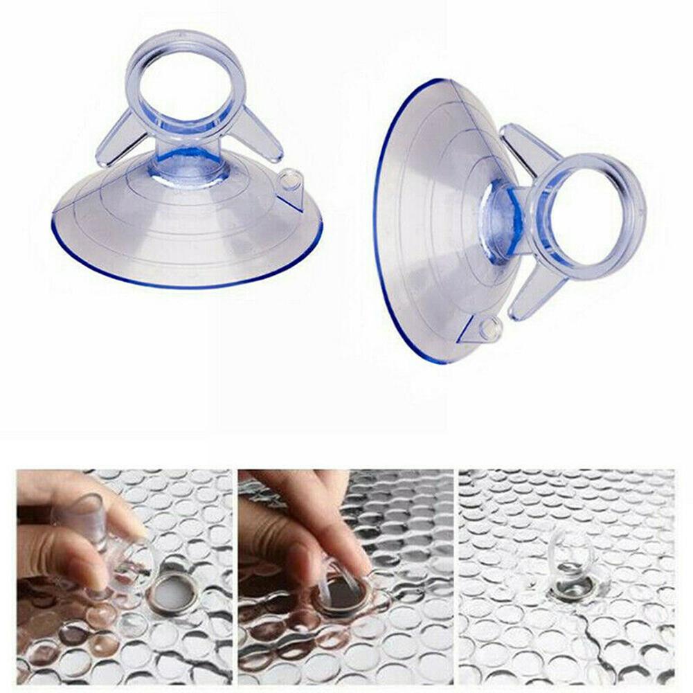 40pcs Suckers 45mm Car Sunshade Suction PVC Cups Clear Rubber Plastic Window Suckers For Car Glass Window