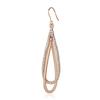 Изысканные серьги-капли Estele с покрытием из розового золота и австрийскими кристаллами для женщин