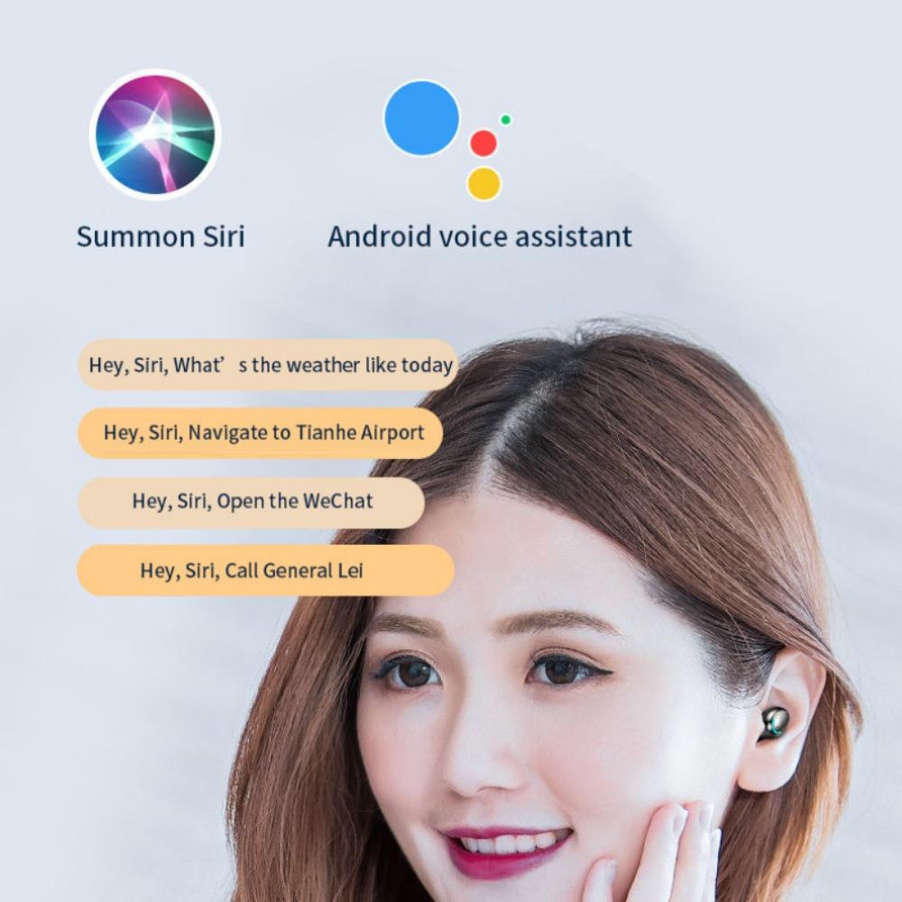 Wireless Bluetooth Headset Double Ear 5.0 Mini Movement In Earplug Waterproof Headset