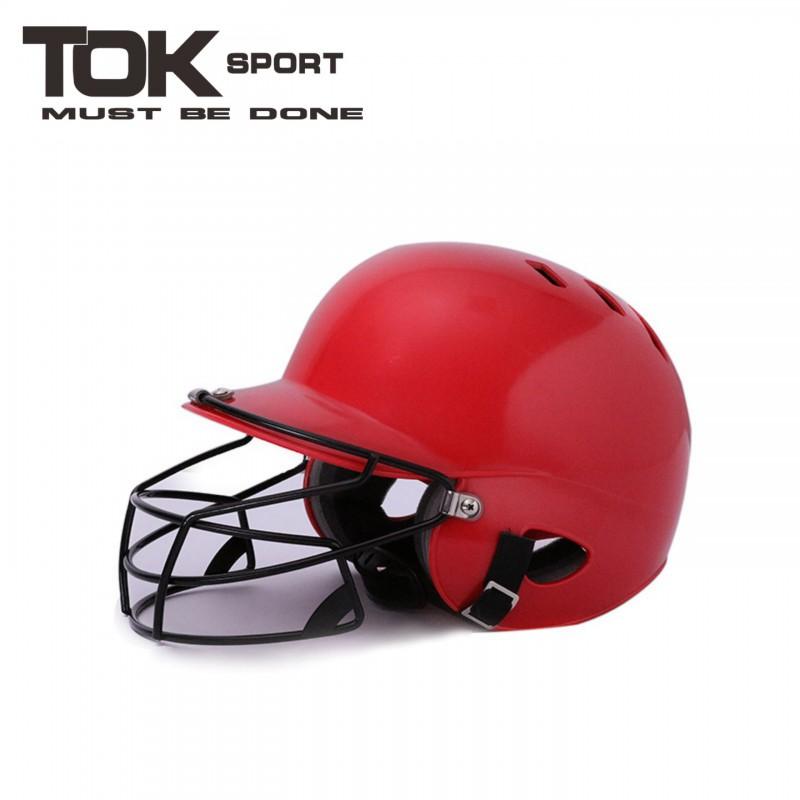 Baseball Softball Batting Helmet With Face Guard Ear Protection Kids Adults PU Material