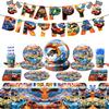 Hot Wheels Hot Wheels Theme Party Supplies Birthday Decorations Tableware Supplies Banner Tissue Tablecloth