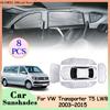 For Volkswagen VW Transporter T5 LWB 2003~2015 Car Full Sunshades Coverage Rear Window Windshield Sunvisor Pad Cover Accessories