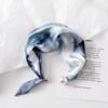 Polyester Pearl Decoration Scarf Lightweight Silk Scarf Artistic Neck Scarf  Neck Wrap