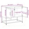 TV Stand Anthracite 68.5 x 39 x 60.5 cm Steel