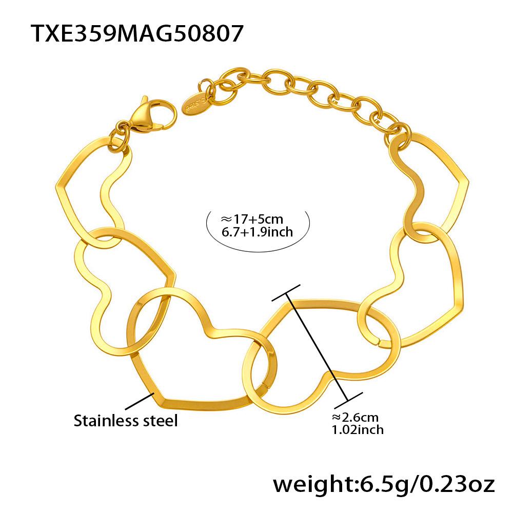 Толстая цепь ожерелье браслет серьги из нержавеющей стали с 18-каратным золотым покрытием наборы ожерелий браслетов серег-подвесок для женщин