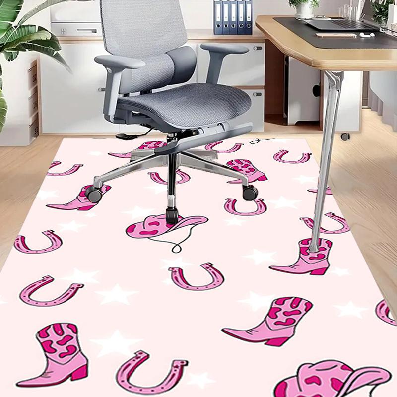 1PC cowboy boots horseshoe Extra Large Non Slip Floor carpet, Office, family, Studio Large Area Rug Indoor Rugs, Bold Statement Piece