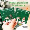 Christmas Metal Pendants, Bookmarks, Cute Christmas Pendants for Students, Book Holders, Christmas Stationery Small Gifts