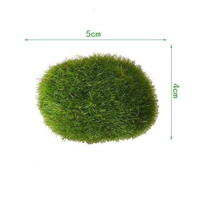 10PCS Simulation Moss Stone Fake Green Plant for Home Garden Flower Pot DIY Micro Landscape Decors Artificial Green Moss Balls
