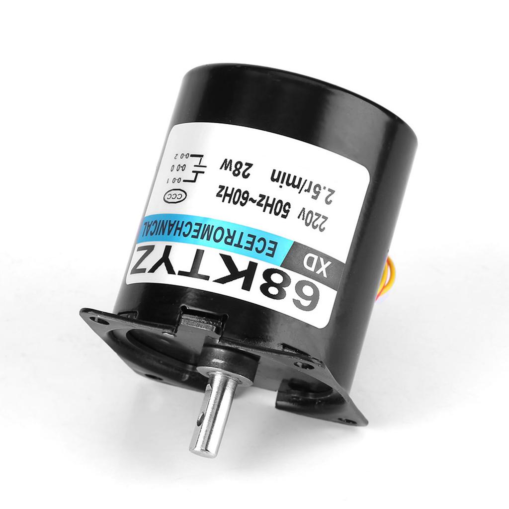 XD68KTYZACS1 AC220V 28W Синхронный редукторный двигатель с постоянными магнитами CWCCW 2.5 об/мин