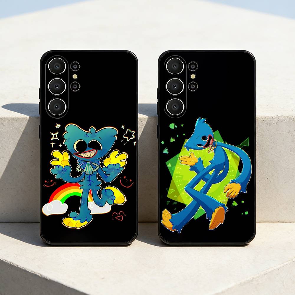 Игровой чехол для телефона H-huggy W-Wuggy для Samsung S26, S25, 24, 23, 22, 30, 21, 10, 9, Ultra, Plus, Lite, FE Мягкий черный чехол