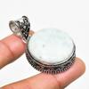Republic Larimar Gemstone Handmade 925 Silver Plated Jewelry Pendant 1.70"