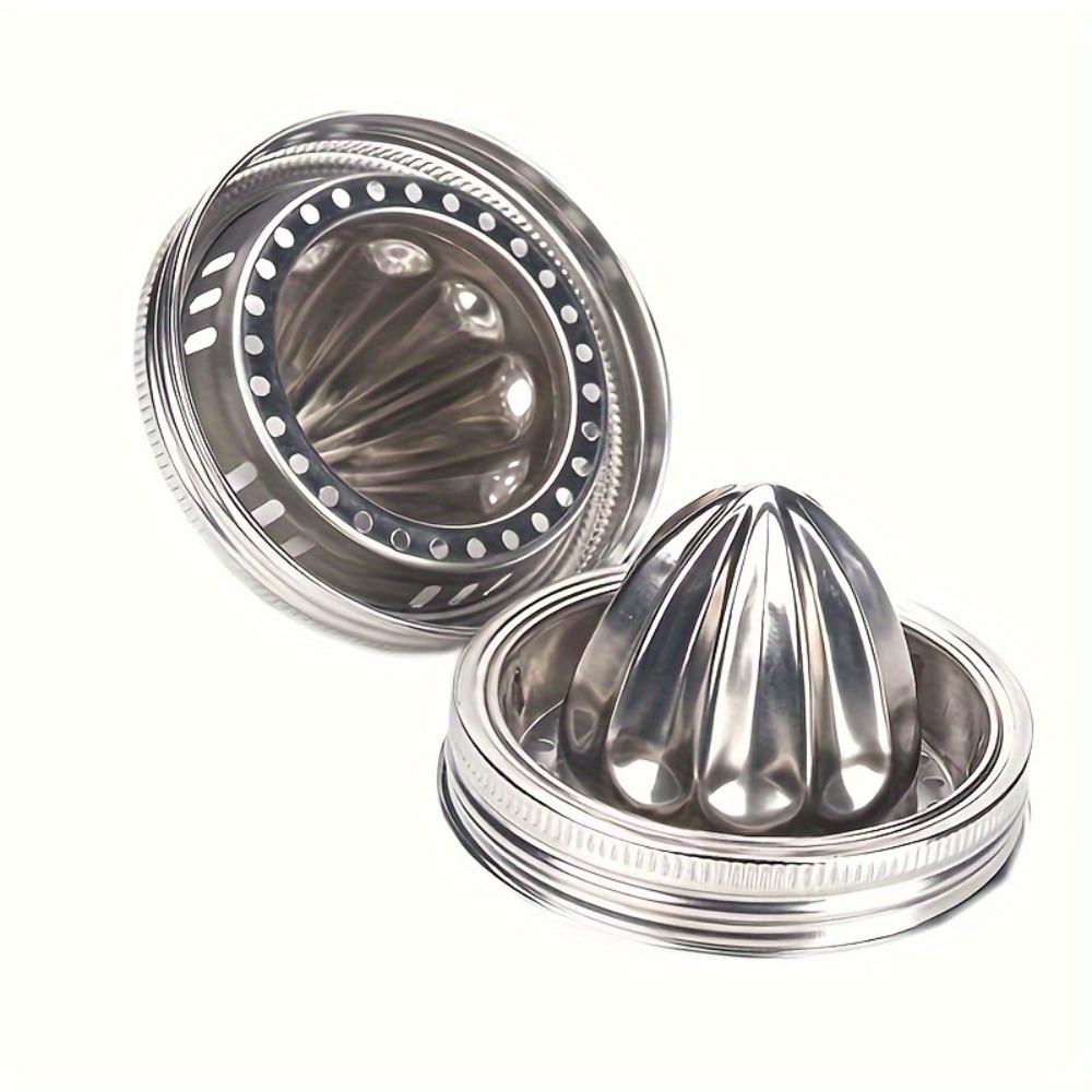 1PC Juice Juicer Stainless Steel Lemon Orange Grape Grapefruit Juicer Mason Jar Manual Juicer Cover