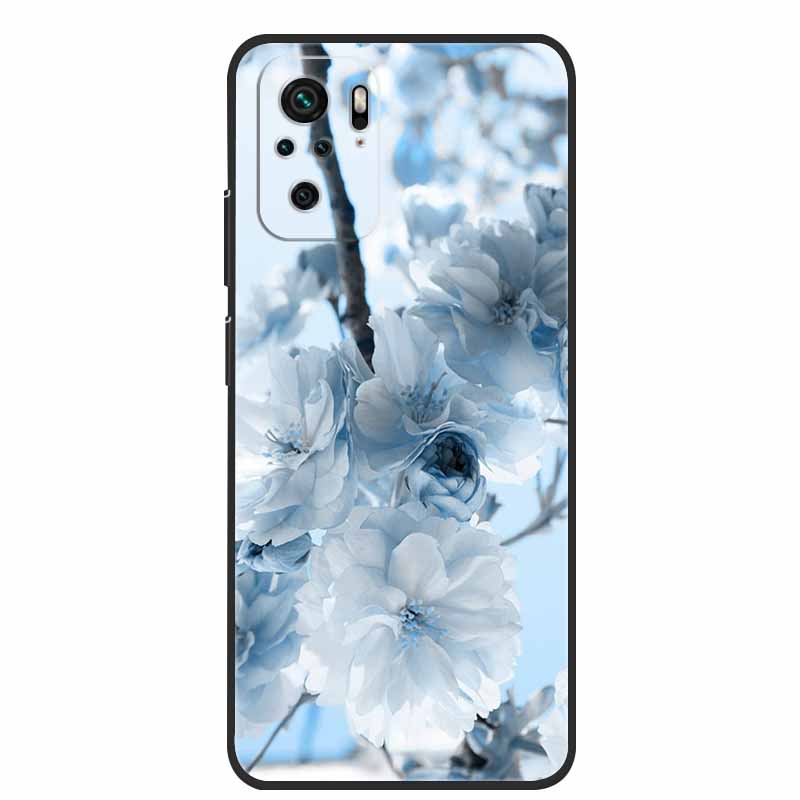 For Xiaomi Poco M5s Case Luxury TPU Soft Silicone Phone Back Cover for PocoM5s Shockproof Flowers Cute Cartoon Flowers New Coque
