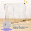 Transparent Acrylic Trading Cards Display Baseball Cards Display Frame Collectibles Sport & Stands Cards Display Wall with Screw