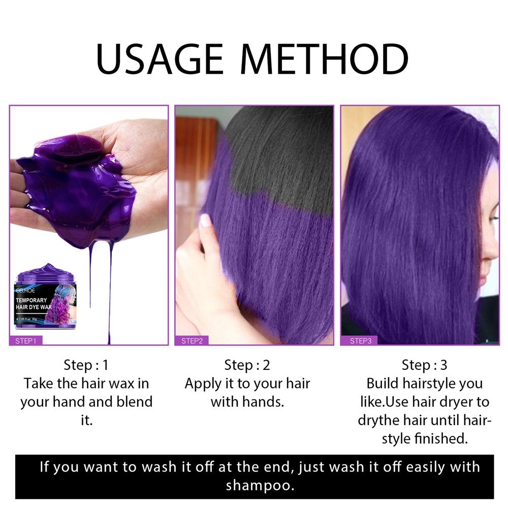 30 г x 4 шт. временная краска для волос, воск для клуба, вечерние модели для косплея, легко окрашивается, чистится, удобен для укладки