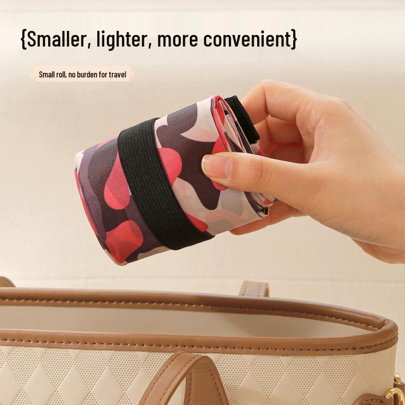 Складная водонепроницаемая сумка для покупок большой вместимости на молнии с креативным принтом - Экологичная сумка-тоут для хранения в супермаркете