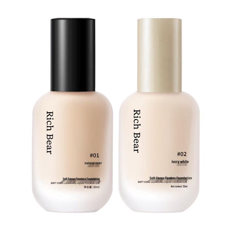 Rich Bear Long-Lasting Soft Focus BB Cream Foundation Primer & Concealer