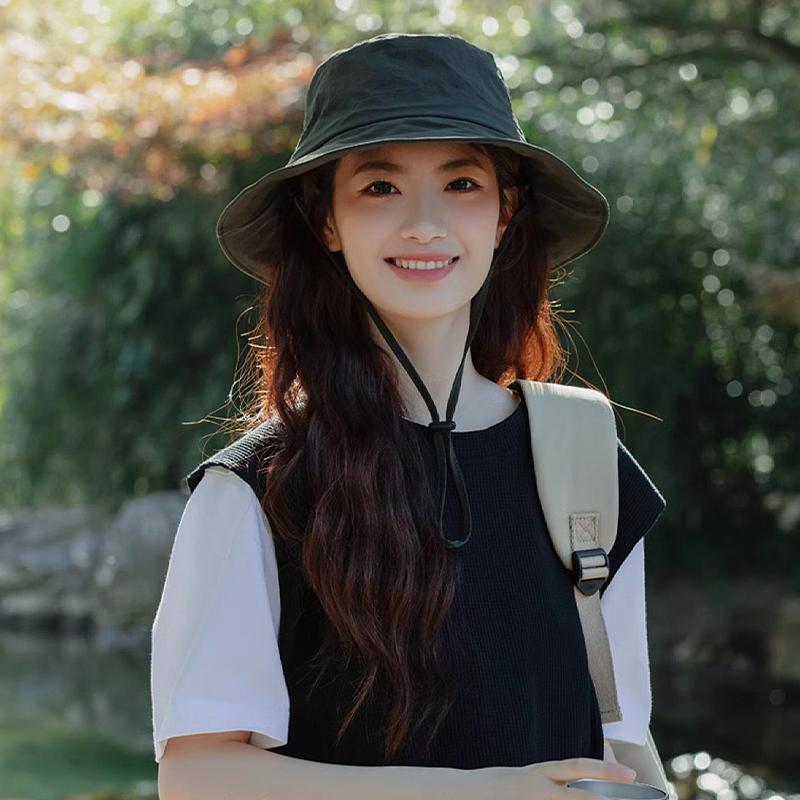 2025 шляпа женская летняя защита от ультрафиолета защита от солнца альпинизм быстросохнущая шляпа рыбака ветрозащитная веревка шляпа от солнца