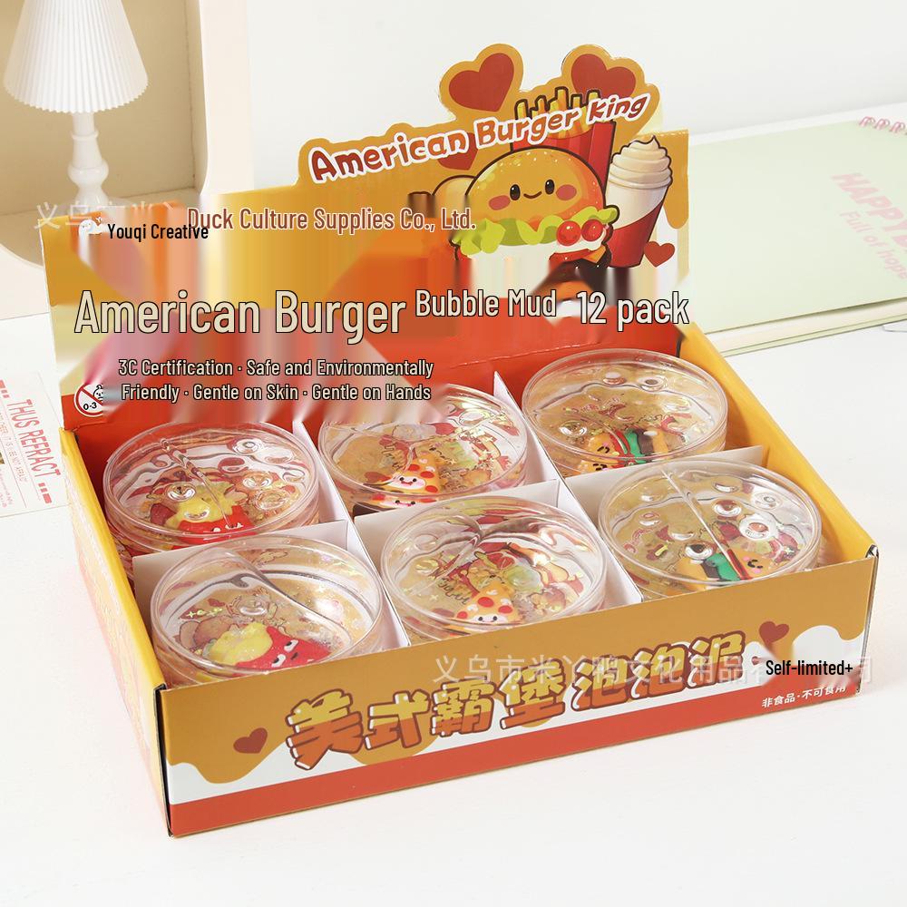 Мультяшная Животная Игрушка-Слайм с Пузырьками - Растягивающаяся, Нелипкая для Снятия Стресса с Фигурками