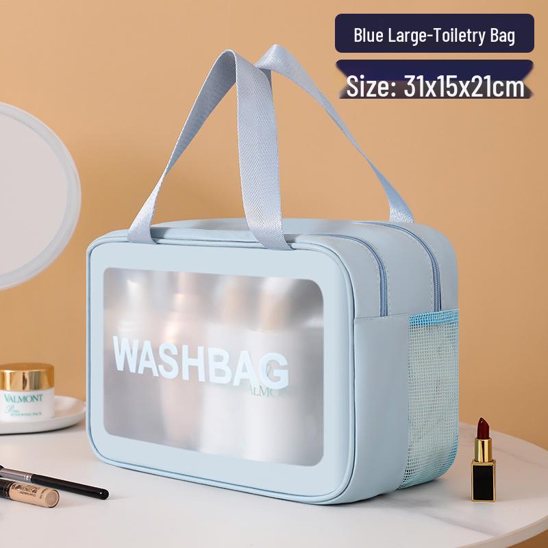 Большая водонепроницаемая дорожная косметичка для мужчин и женщин: Разделение мокрого/сухого, Портативный для плавания и косметики